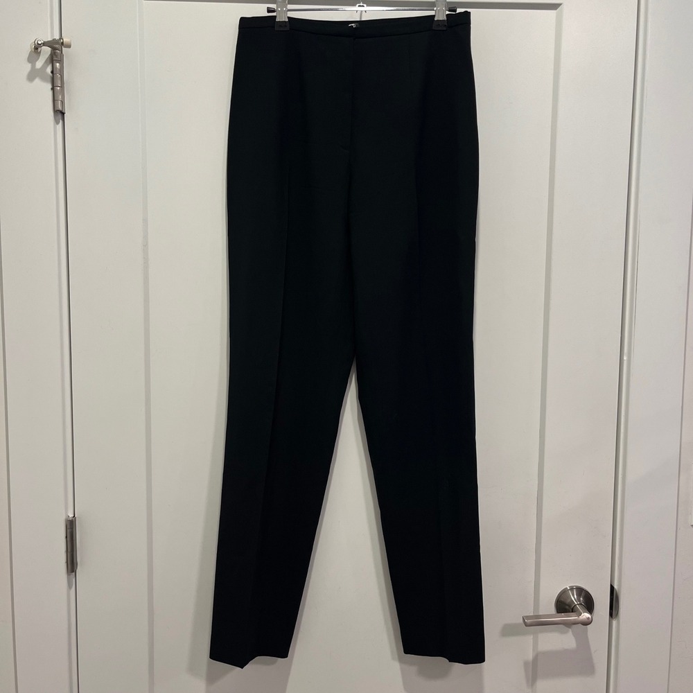 Ann Taylor Stretch Black Wool Blend Side Zip Dress Pants Trousers Size‎ 6